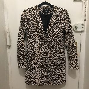 Leopard Print Peacoat